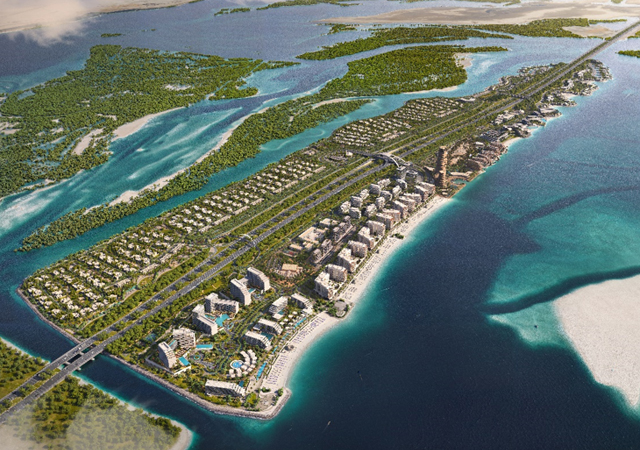 Fahid Island, a $10.89-billion wellness sanctuary by Aldar, will boast an 11-km coastline, 4.6 km of beachfront, and mangrove forests.